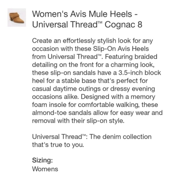 Universal Thread Women's Avis Mule Heels - Picture 6 of 10